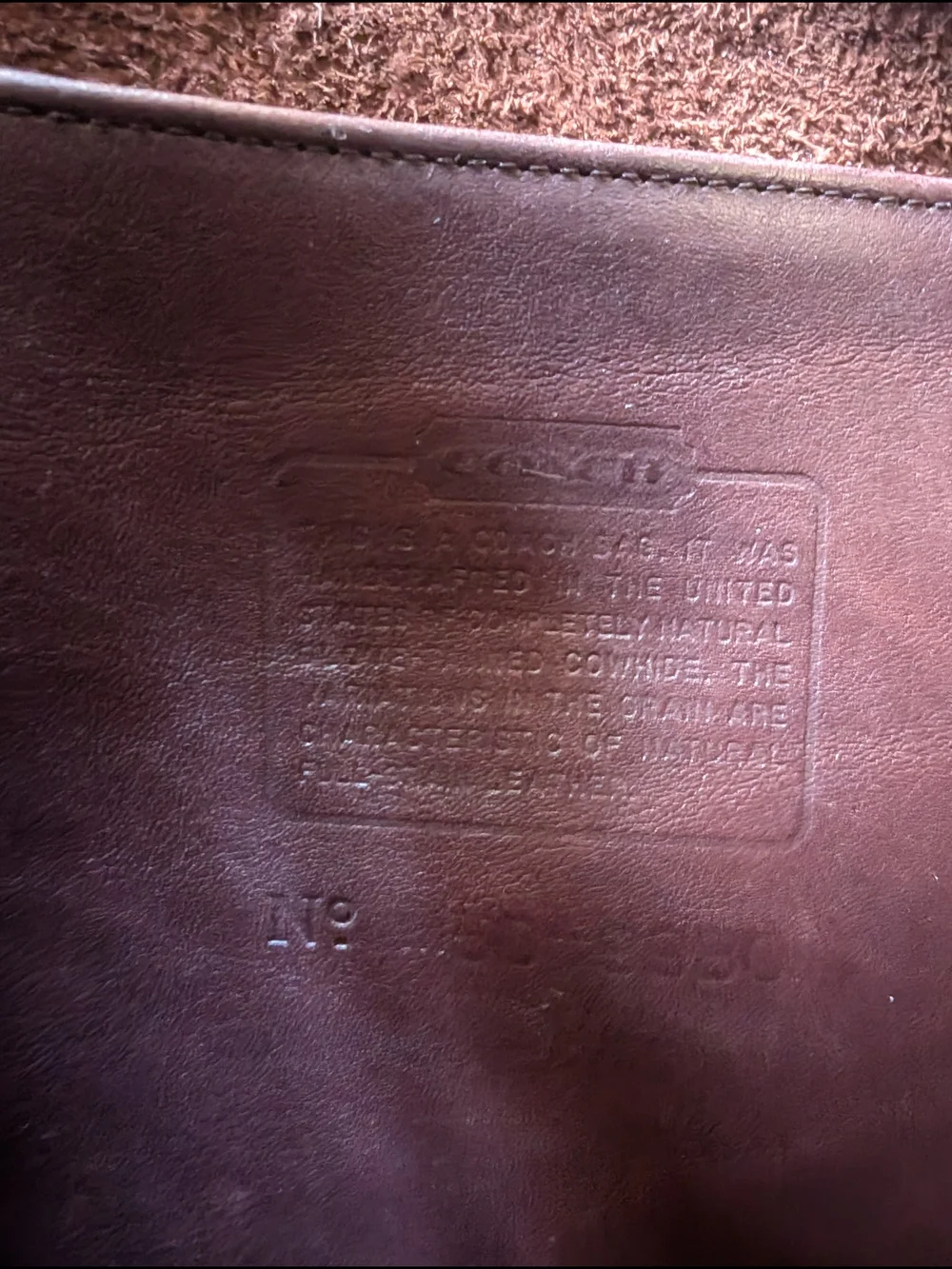 Vintage Coach Taft Bag, identified by style number 9980 Shoulder bag - Picture 8 of 10